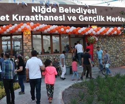 Niğdede Millet Kıraathanesi hizmete açıldı