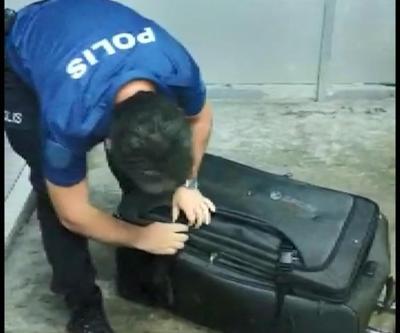 Valizden çıktı... Polis şaştı kaldı