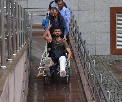 Uyuşturucu satıcısı cezaevine tekerlekli sandalyeyle götürüldü