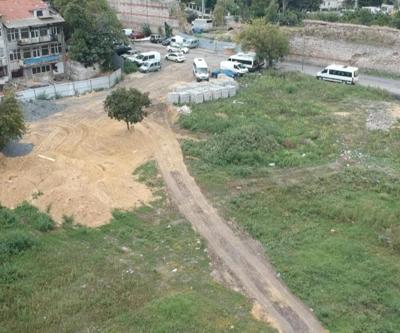 Mahalleli protesto etti, inşaat durdu