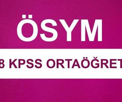KPSS sınavı ne zaman | 2018 KPSS Ortaöğretim sınav yerleri ÖSYM AİS sayfası