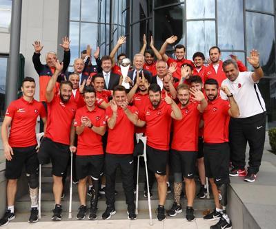 TFF heyeti, Ampute Milli Futbol Takımını kabul etti