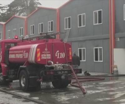 Son dakika: Şişli Endüstri Meslek Lisesi bahçesinde yangın