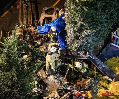 Helikopterin düştüğü bölgeden son fotoğraflar