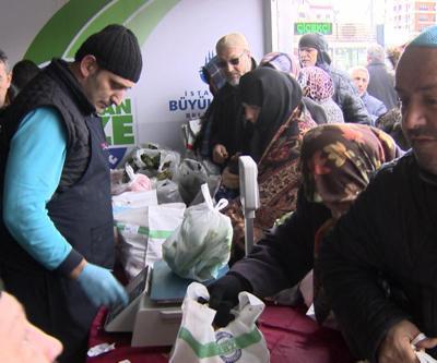 Bağcılarda tanzim satışa ilgi yoğun