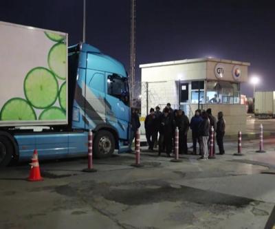 TIR şoförleri kontak kapattı
