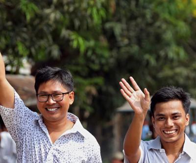 Myanmarda tutuklu bulunan Reuters muhabirleri serbest kaldı