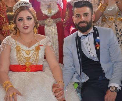 Aşiret düğününde geline bir kilo altın, damada ise 100 bin lira takıldı