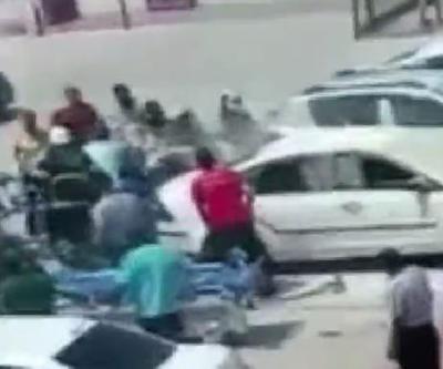 Engelli genç yanan araçtan böyle çıkarıldı