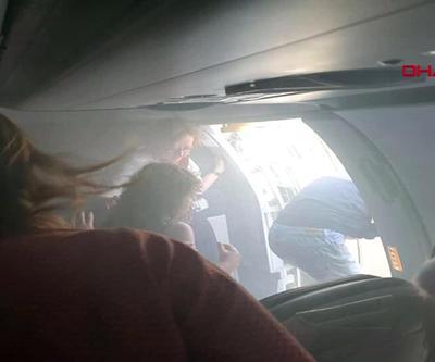Acil iniş yaptı: Yolcu uçağında korku dolu anlar
