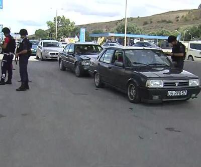 Tatil dönüşü Mamakta jandarma ve polisten sıkı denetim