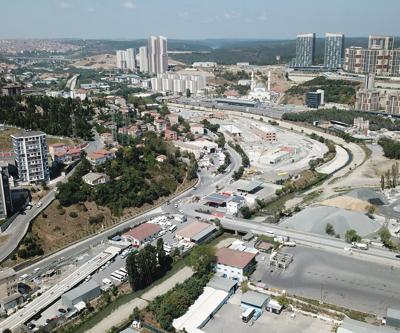 İstanbulda 30 gün kapalı kalacak yol havadan görüntülendi
