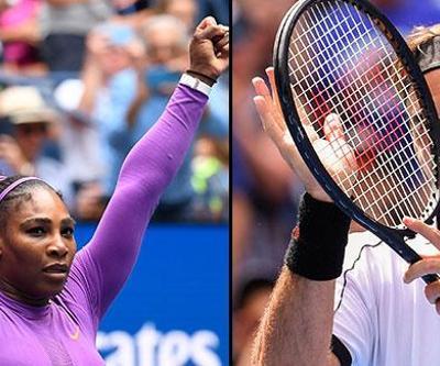 Federer ve Serena Williams , ABD Açıkta çeyrek finalde
