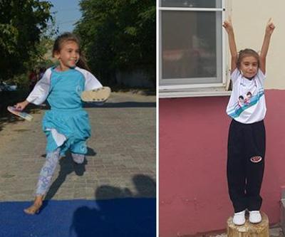 Terlikle koşan minik kıza ayakkabı hediye edildi