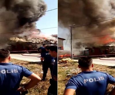 Avcılarda iki gecekonduda yangın