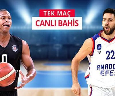Potada dev kapışma Beşiktaş-Anadolu Efes maçına canlı oyna