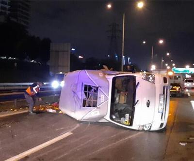 Son dakika... Basın Ekspres Yolunda trafiği kilitleyen kaza
