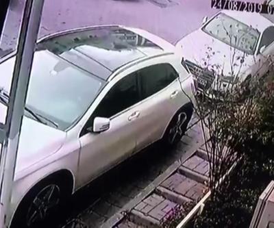 Cama tırmanan hırsız kameraya yakalandı