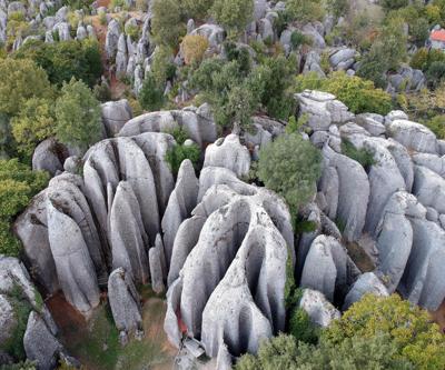 Avatar sahnesi değil Adam Kayalar