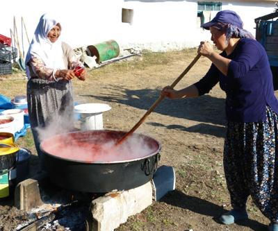 Bir gün uğraşıp tüm kış boyunca yiyorlar