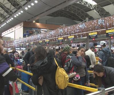 Sabiha Gökçen Havalimanı’nda yılbaşı yoğunluğu