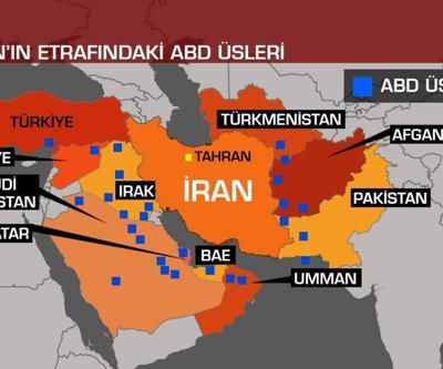 ABD İranı 11 ülkede kurduğu üslerle ablukaya aldı