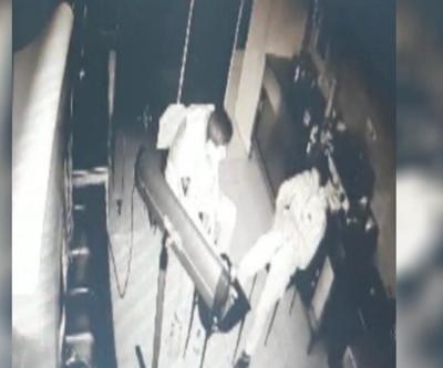 Hırsızların yılbaşı keyfi kamerada