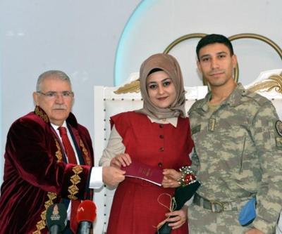 Barış Pınarı Harekatında görev yapan asker 14 Şubatta evlendi