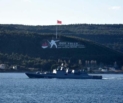Rus savaş gemileri Çanakkale Boğazından geçti