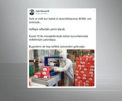 Borlu dezenfektanda seri üretim