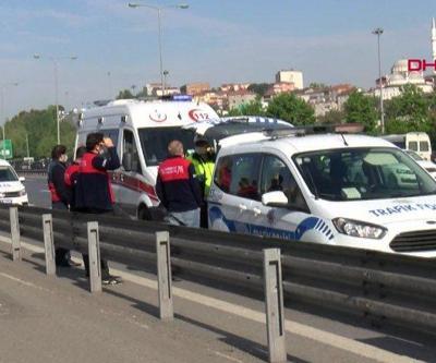 Motosiklet kamyonetle çarpıştı