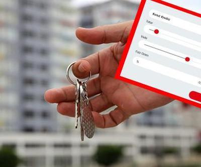 Konut kredisi hesaplama: 0.64 ve  0.74 faiz oranı aylık taksitleri ne kadar