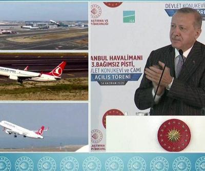 İstanbul Havalimanından ilk defa aynı anda 3 uçak havalandı Uçuş kodlarında dikkat çeken detay...