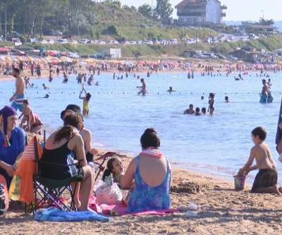 Şile plajları pazartesi bile yoğun