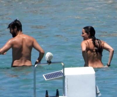 Serhat Teoman ile Leyla Feray baş başa yüzdü