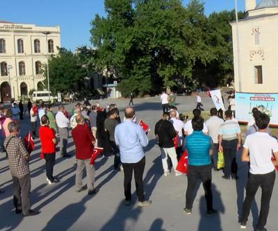 Beyazıt Meydanında Ayasofya için Fetih Suresi okundu