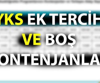 YKS 2020 ek yerleştirme ne zaman YKS ek tercih için ek kontenjan açıklandı mı Ek tercih 2020...