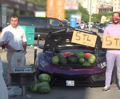 Lüks aracıyla karpuz satan adam konuştu | Video