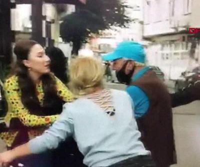 Diziyi gerçek sanan kişi kadını kurtarmaya çalıştı | Video