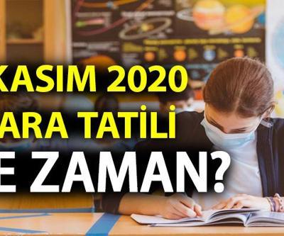 Bu yıl okullar ne zaman tatil olacak, Kasım ara tatili hangi gün, ayın kaçında başlayacak