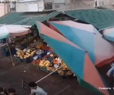 Deprem anı pazardaki mobese kameralarında | Video
