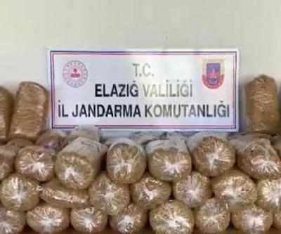 Elazığda 360 kilogram kaçak tütün ele geçirildi