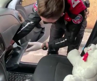 Polisin dikkatinden kaçmadı Oyuncak ayının içine saklamış