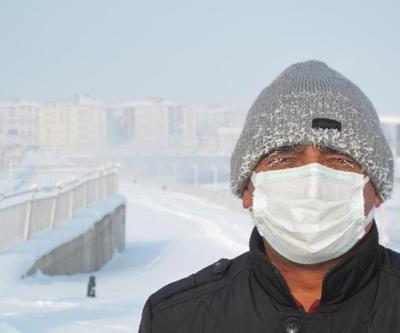 Ağrı buz kesti:  Eksi 32.7 derece