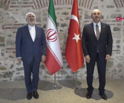 Çavuşoğlu İranlı mevkidaşı Zarif ile Dolmabahçede bir araya geldi