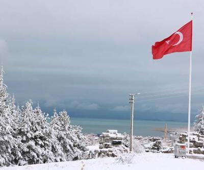 Konyada mart karı güzelliği