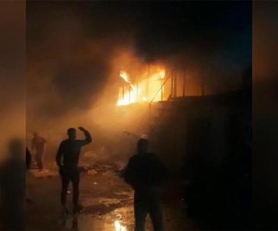 İşçiler yanan konteynerden böyle kurtuldu