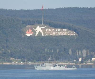 Rus savaş gemisi, Çanakkale Boğazı’ndan geçti