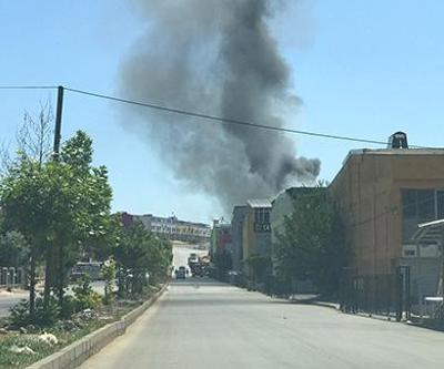 Gaziantepte ayakkabı ve terlik üretilen fabrikada yangın