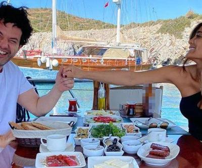 Keremcem ile sevgilisi Ghazaleh Bayat mavi tura çıktı